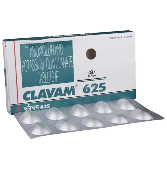 clavam 625mg tablet 10's